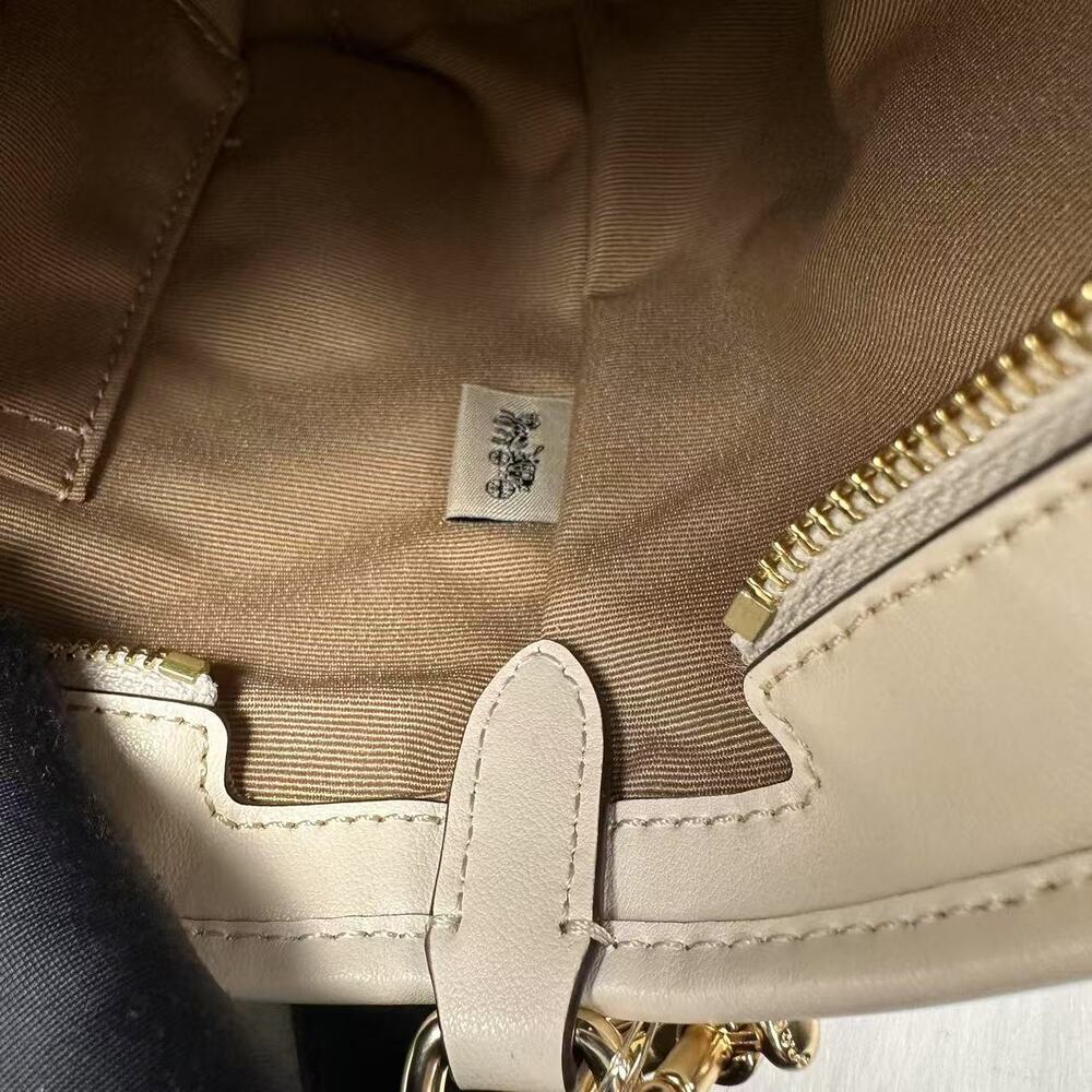 Coach Mini City Tote Bag Crossbody Shoulder Signature Canvas White/Chalk CW032 - Picture 11 of 12